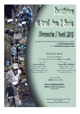 Affiche duathlon 2013